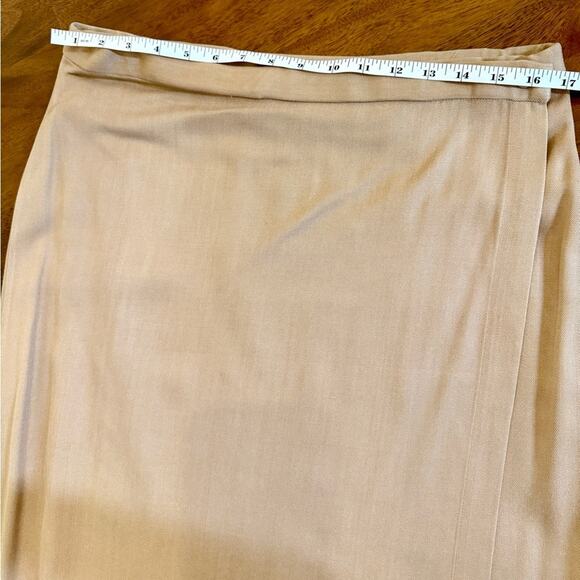 Eileen Fisher Tan Silk Maxi Skirt and Jacket Set - Picture 13 of 16